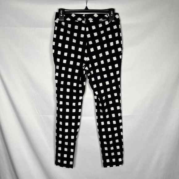 I Love Tyler Madison Black & White Geo Print Skinny Pants (S/P) - Picture 4 of 8